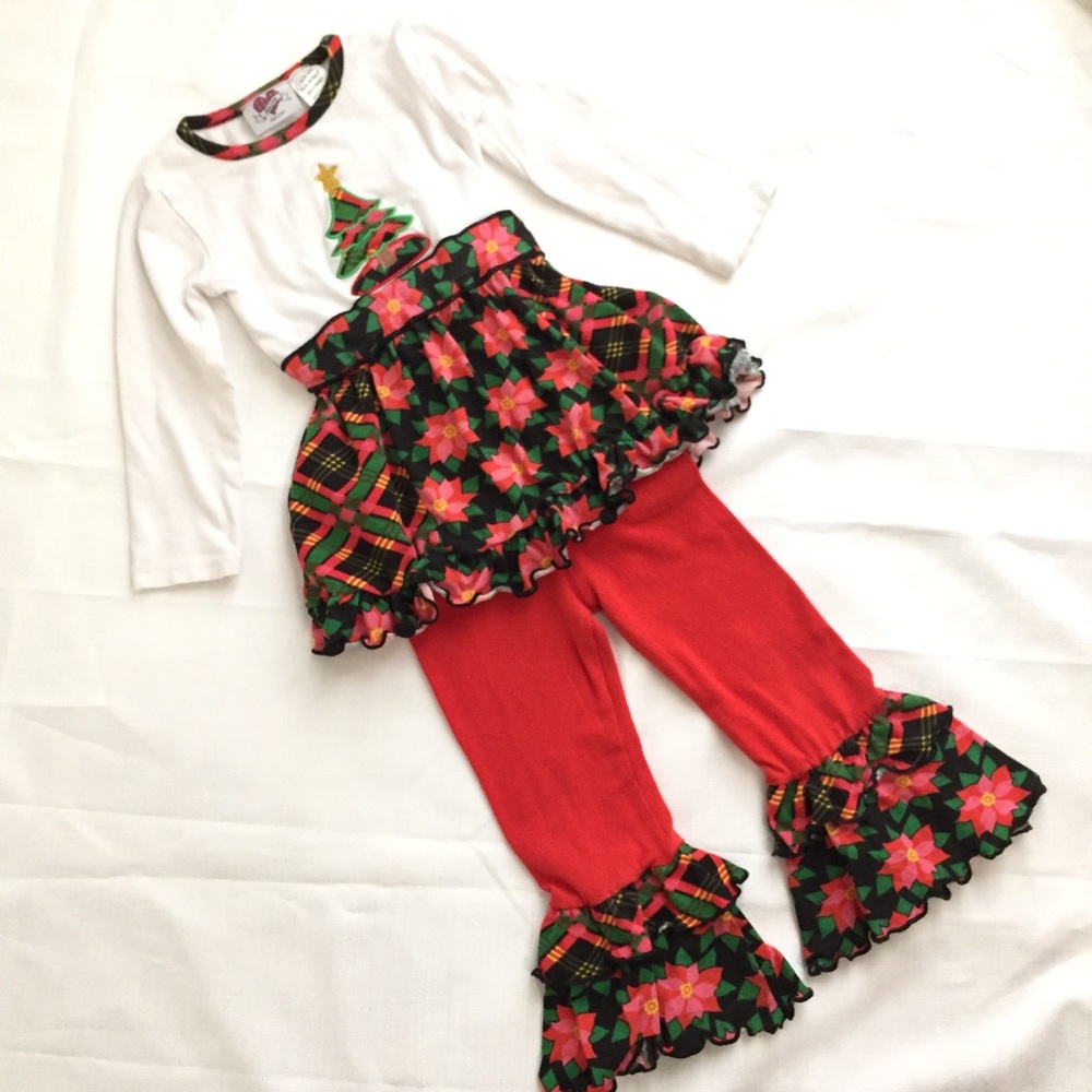 EUC 2-Piece Holiday Outfit 2/3T Girls